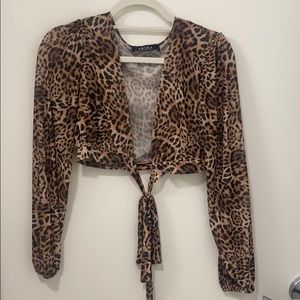 Cheetah Tie Long Sleeve